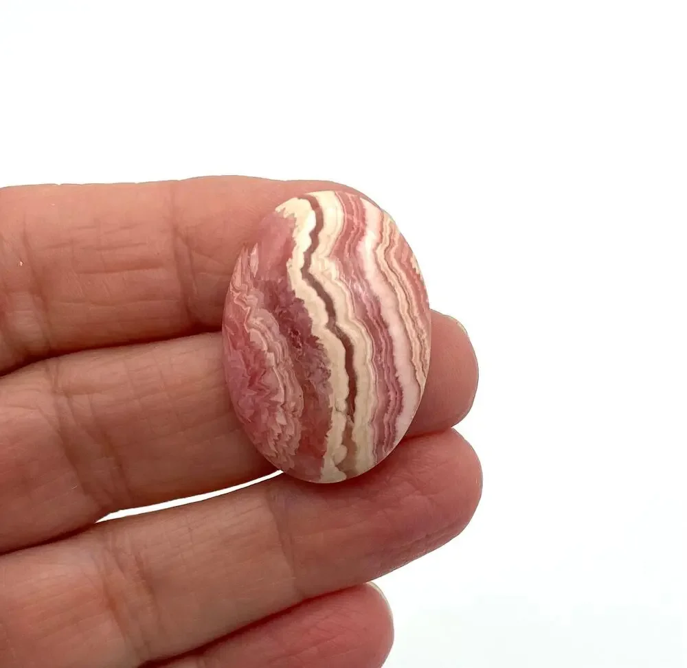 Rhodochrosite Cabochon Oval Natural Calibrated 30 x 22mm Excellent Quality